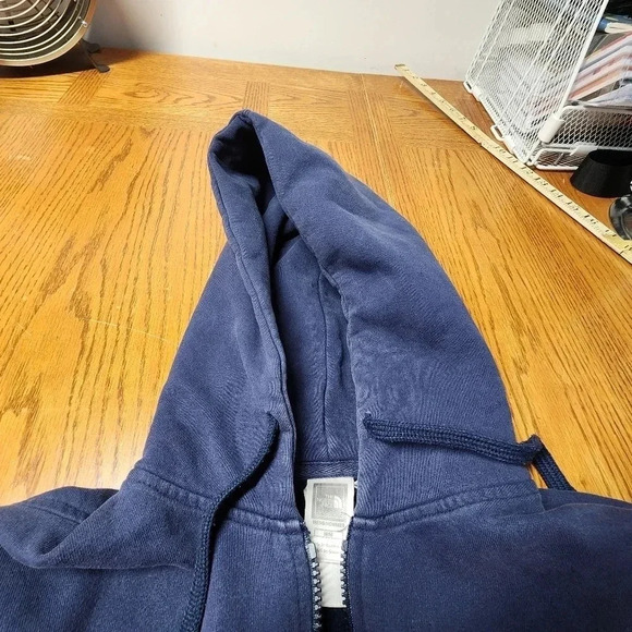 The North Face Men's Navy Blue Hooded Sweatshirt Full Zip Size M - Picture 7 of 12